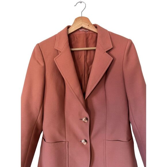 St. Michael Burnt Orange Women's Blazer Euro 38 US Size 6 Professional Business - Picture 5 of 15